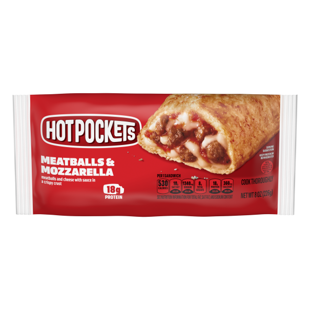 Hot Pockets Meatballs and Mozzarella 12 x 8 ounces